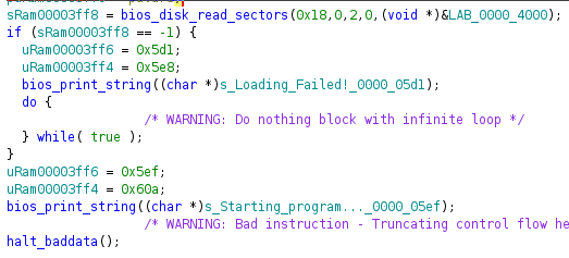 bootstrap entrypoint dissassembly