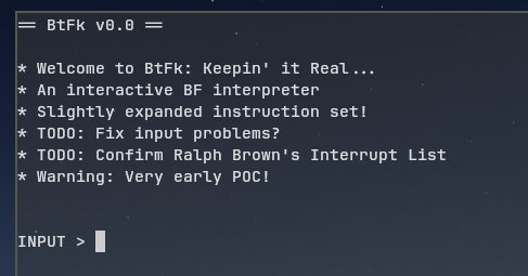Welcome message in shell