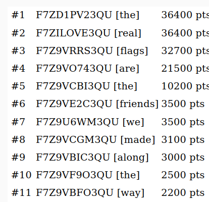 The real flags are the friends we made along the way